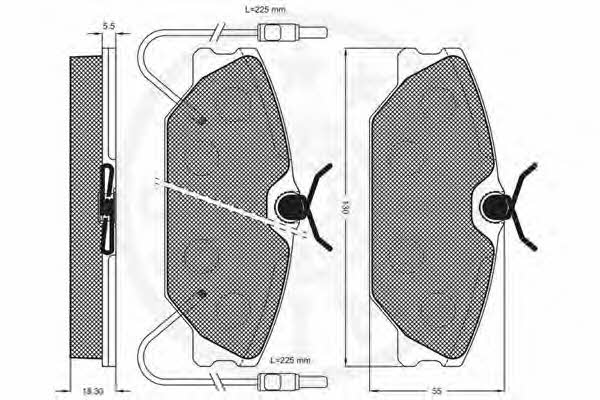 Optimal 9430 Brake Pad Set, disc brake 9430: Buy near me in Poland at 2407.PL - Good price!