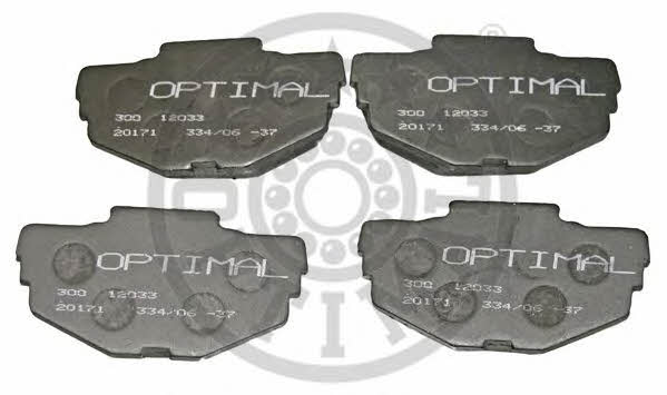 Optimal 12033 Brake Pad Set, disc brake 12033: Buy near me in Poland at 2407.PL - Good price!