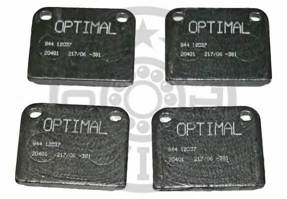 Optimal 12037 Brake Pad Set, disc brake 12037: Buy near me in Poland at 2407.PL - Good price!