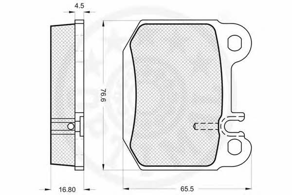 Optimal 12099 Brake Pad Set, disc brake 12099: Buy near me in Poland at 2407.PL - Good price!