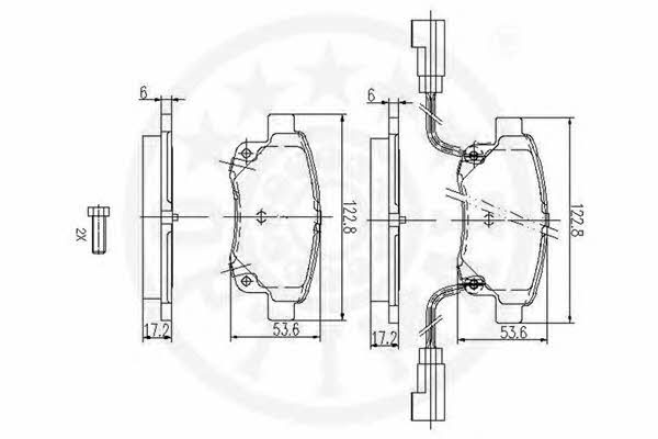 Optimal 12298 Тормозные колодки дисковые, комплект 12298: Отличная цена - Купить в Польше на 2407.PL!