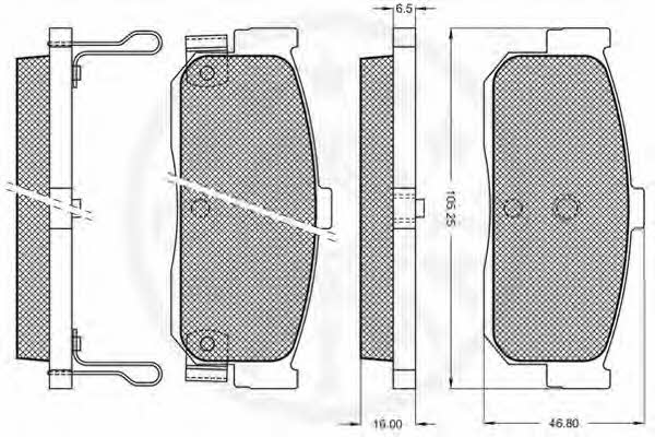 Optimal 9861 Тормозные колодки дисковые, комплект 9861: Купить в Польше - Отличная цена на 2407.PL!