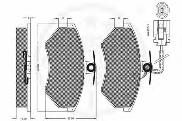 Optimal 9912 Brake Pad Set, disc brake 9912: Buy near me at 2407.PL in Poland at an Affordable price!