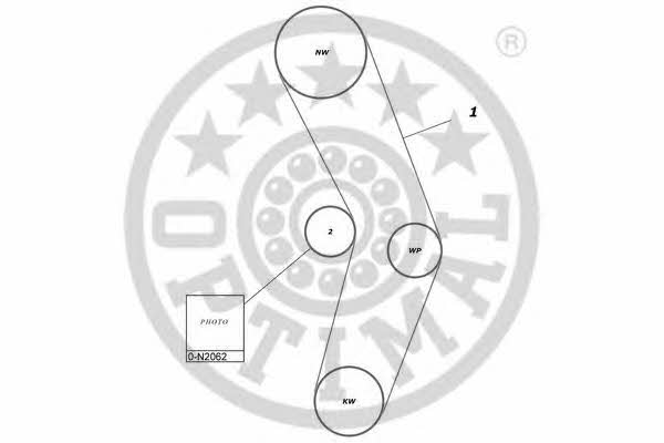 Optimal SK-1704 Zestaw paska rozrządu SK1704: Dobra cena w Polsce na 2407.PL - Kup Teraz!