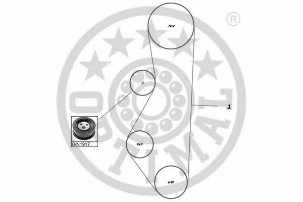 Optimal SK-1711 Zestaw paska rozrządu SK1711: Dobra cena w Polsce na 2407.PL - Kup Teraz!