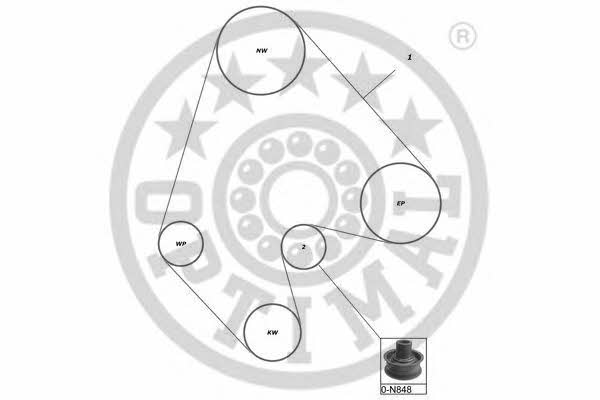 Optimal SK-1056 Zestaw paska rozrządu SK1056: Dobra cena w Polsce na 2407.PL - Kup Teraz!