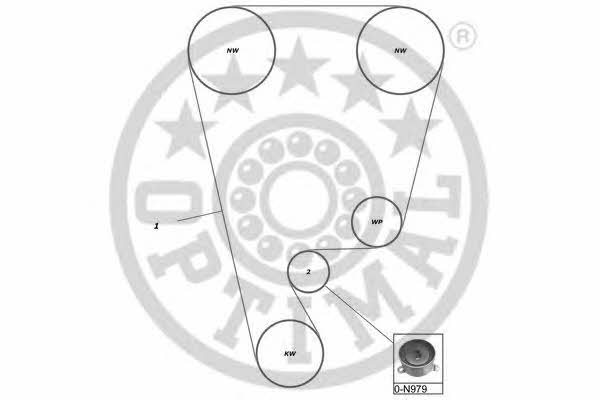 Optimal SK-1070 Zestaw paska rozrządu SK1070: Dobra cena w Polsce na 2407.PL - Kup Teraz!