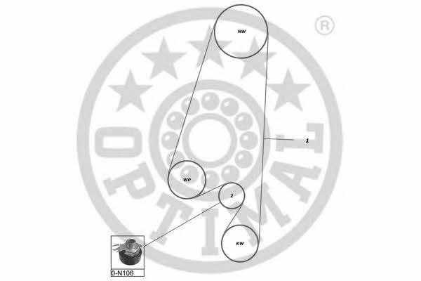 Optimal SK-1074 Timing Belt Kit SK1074: Buy near me in Poland at 2407.PL - Good price!