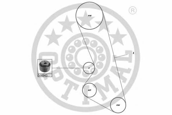 Optimal SK-1079 Zestaw paska rozrządu SK1079: Dobra cena w Polsce na 2407.PL - Kup Teraz!