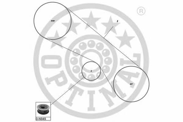 Optimal SK-1154 Timing Belt Kit SK1154: Buy near me at 2407.PL in Poland at an Affordable price!