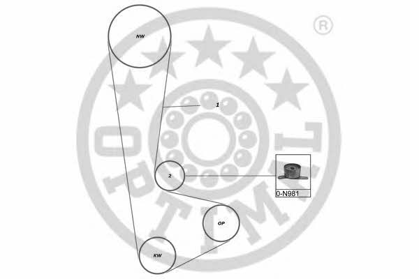 Optimal SK-1216 Zestaw paska rozrządu SK1216: Atrakcyjna cena w Polsce na 2407.PL - Zamów teraz!