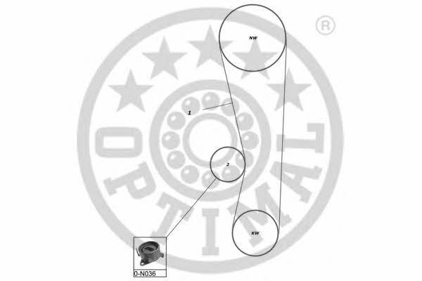 Optimal SK-1257 Комплект зубчастих ременів SK1257: Приваблива ціна - Купити у Польщі на 2407.PL!