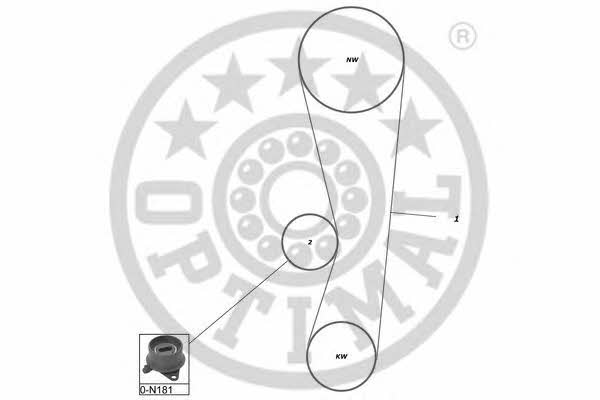 Optimal SK-1460 Zestaw paska rozrządu SK1460: Dobra cena w Polsce na 2407.PL - Kup Teraz!