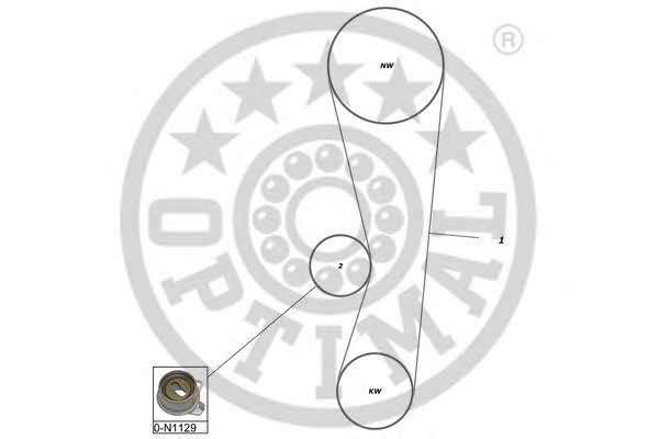 Optimal SK-1470 Комплект ремня ГРМ SK1470: Отличная цена - Купить в Польше на 2407.PL!