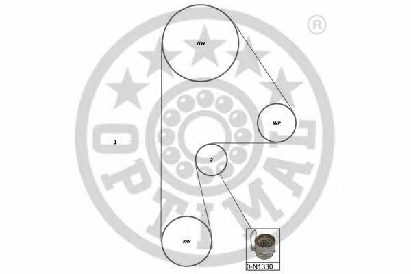 Optimal SK-1591 Zestaw paska rozrządu SK1591: Dobra cena w Polsce na 2407.PL - Kup Teraz!