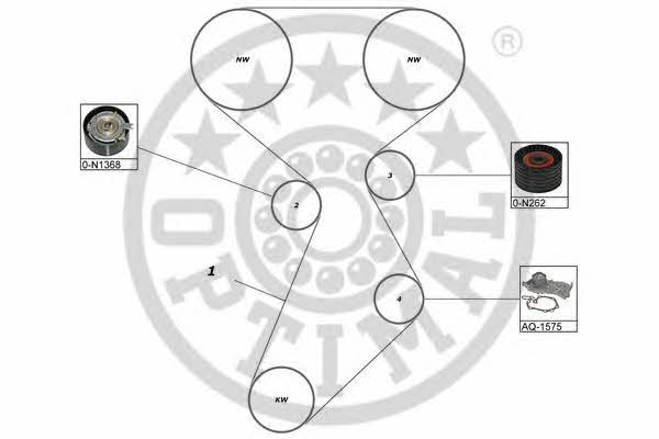 Optimal SK-1630AQ1 Zestaw rozrządu z pompą wody SK1630AQ1: Dobra cena w Polsce na 2407.PL - Kup Teraz!