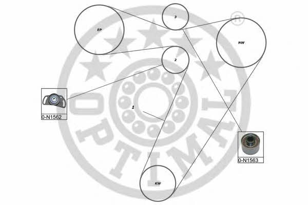 Optimal SK-1658 Zestaw paska rozrządu SK1658: Dobra cena w Polsce na 2407.PL - Kup Teraz!