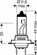 Halogenlampe Osram Original 24V H7 70W Osram 64215