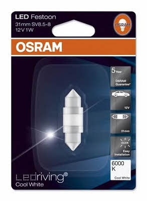 Osram 6497CW Lampa LED Osram LEDriving CoolWhite Festoon 31 12V SV8,5 6497CW: Atrakcyjna cena w Polsce na 2407.PL - Zamów teraz!
