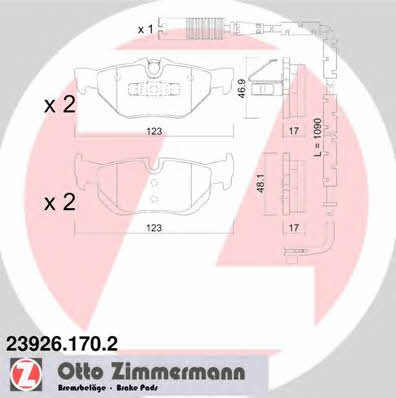 Otto Zimmermann 23926.170.2 Klocki hamulcowe, zestaw 239261702: Dobra cena w Polsce na 2407.PL - Kup Teraz!