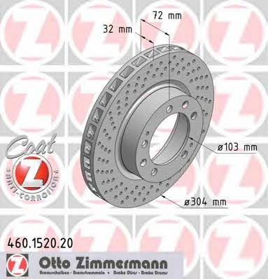 Otto Zimmermann 460.1520.20 Bremsscheibe 460152020: Kaufen Sie zu einem guten Preis in Polen bei 2407.PL!