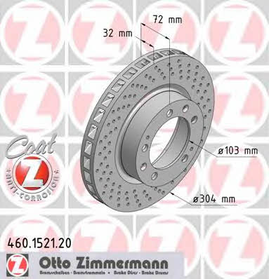 Otto Zimmermann 460.1521.20 Bremsscheibe 460152120: Kaufen Sie zu einem guten Preis in Polen bei 2407.PL!