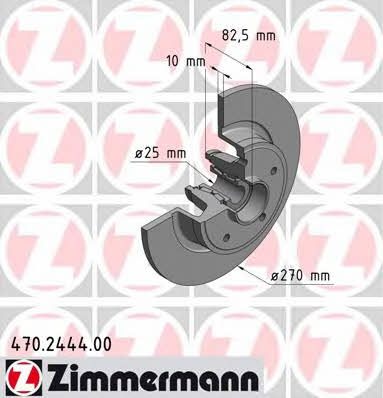 Otto Zimmermann 470.2444.00 Brake disc 470244400: Buy near me in Poland at 2407.PL - Good price!