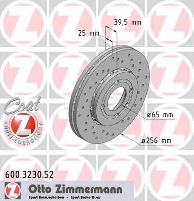 Otto Zimmermann 600.3230.52 Wentylowana przednia tarcza hamulcowa 600323052: Dobra cena w Polsce na 2407.PL - Kup Teraz!