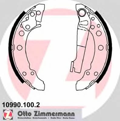 Otto Zimmermann 10990.100.2 Brake shoe set 109901002: Buy near me in Poland at 2407.PL - Good price!