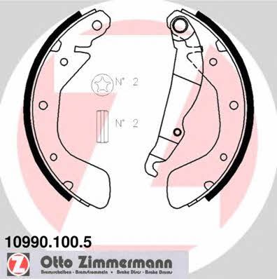 Otto Zimmermann 10990.100.5 Brake shoe set 109901005: Buy near me in Poland at 2407.PL - Good price!