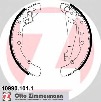 Otto Zimmermann 10990.101.1 Brake shoe set 109901011: Buy near me in Poland at 2407.PL - Good price!