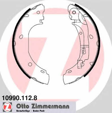 Otto Zimmermann 10990.112.8 Brake shoe set 109901128: Buy near me in Poland at 2407.PL - Good price!