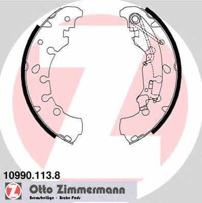 Otto Zimmermann 10990.113.8 Brake shoe set 109901138: Buy near me at 2407.PL in Poland at an Affordable price!