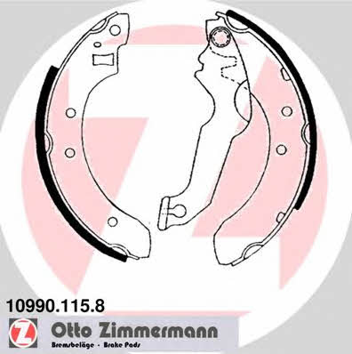 Otto Zimmermann 10990.115.8 Brake shoe set 109901158: Buy near me in Poland at 2407.PL - Good price!