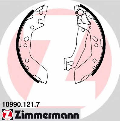 Otto Zimmermann 10990.121.7 Brake shoe set 109901217: Buy near me in Poland at 2407.PL - Good price!