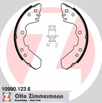 Otto Zimmermann 10990.123.6 Brake shoe set 109901236: Buy near me in Poland at 2407.PL - Good price!