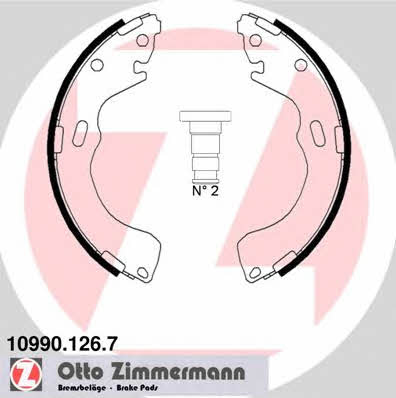 Otto Zimmermann 10990.126.7 Szczęki hamulcowe, zestaw 109901267: Dobra cena w Polsce na 2407.PL - Kup Teraz!