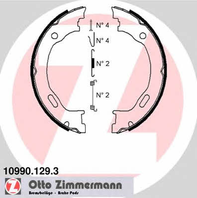 Otto Zimmermann 10990.129.3 Szczęki hamulcowe hamulca postojowego 109901293: Dobra cena w Polsce na 2407.PL - Kup Teraz!