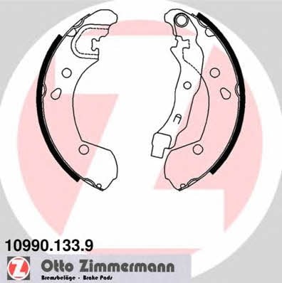 Otto Zimmermann 10990.133.9 Brake shoe set 109901339: Buy near me in Poland at 2407.PL - Good price!