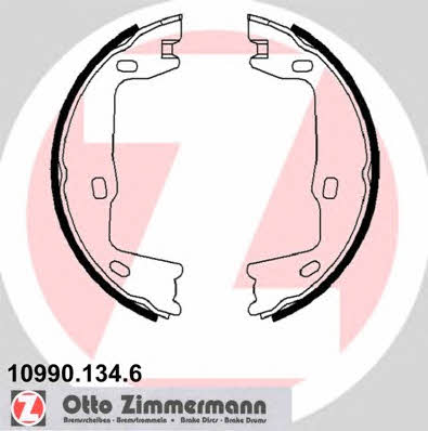 Otto Zimmermann 10990.134.6 Parking brake shoes 109901346: Buy near me in Poland at 2407.PL - Good price!