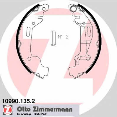 Otto Zimmermann 10990.135.2 Колодки тормозные барабанные, комплект 109901352: Отличная цена - Купить в Польше на 2407.PL!
