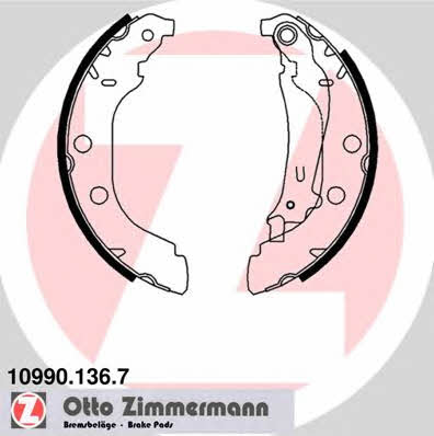 Otto Zimmermann 10990.136.7 Brake shoe set 109901367: Buy near me in Poland at 2407.PL - Good price!