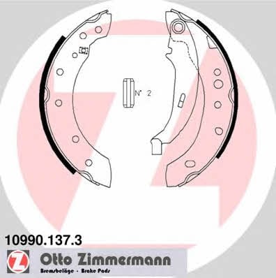 Otto Zimmermann 10990.137.3 Parking brake shoes 109901373: Buy near me in Poland at 2407.PL - Good price!