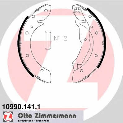 Otto Zimmermann 10990.141.1 Brake shoe set 109901411: Buy near me at 2407.PL in Poland at an Affordable price!