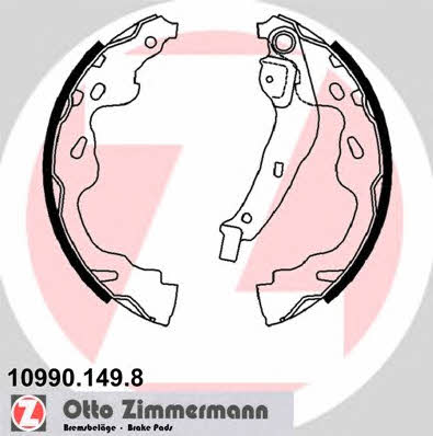 Otto Zimmermann 10990.149.8 Brake shoe set 109901498: Buy near me in Poland at 2407.PL - Good price!