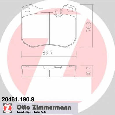 Otto Zimmermann 20481.190.9 Klocki hamulcowe, zestaw 204811909: Dobra cena w Polsce na 2407.PL - Kup Teraz!