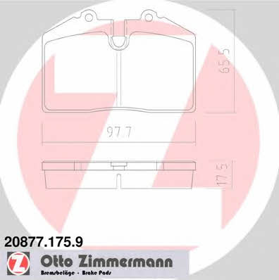 Otto Zimmermann 20877.175.9 Scheibenbremsbeläge, Set 208771759: Kaufen Sie zu einem guten Preis in Polen bei 2407.PL!