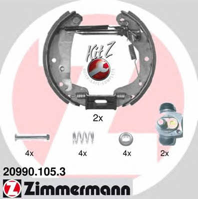 Otto Zimmermann 20990.105.3 Brake shoe set 209901053: Buy near me in Poland at 2407.PL - Good price!