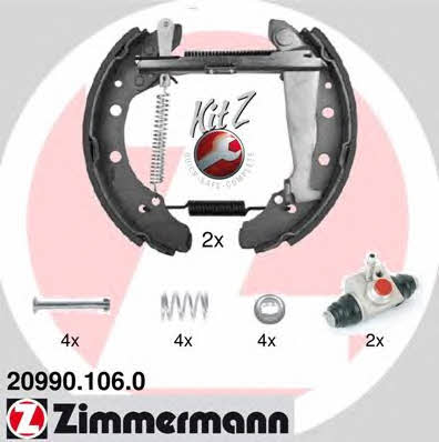 Otto Zimmermann 20990.106.0 Brake shoe set 209901060: Buy near me in Poland at 2407.PL - Good price!