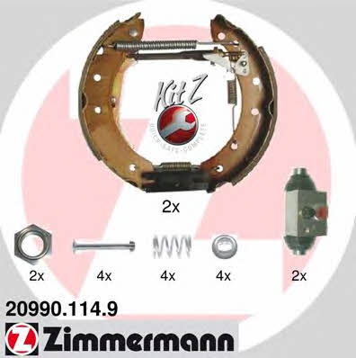 Otto Zimmermann 20990.114.9 Brake shoe set 209901149: Buy near me in Poland at 2407.PL - Good price!